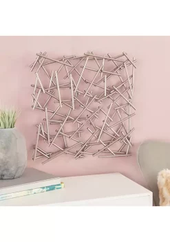 Buy 🛒 Contemporary Metal Wall Decor by Monroe Lane 🎉 -Monroe Lane Sales Belk 5601