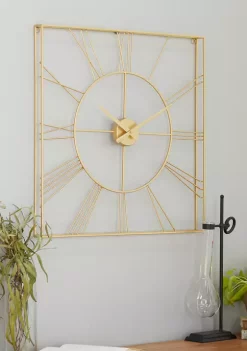 Wholesale ❤️ Glam Metal Wall Clock by Monroe Lane 😍 -Monroe Lane Sales Belk 5658
