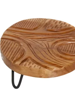 Brand new ❤️ Rustic Teak Wood Tray - Set of 2 by Monroe Lane 🛒 -Monroe Lane Sales Belk 5667