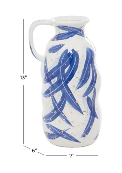 Best deal ⌛ Contemporary Ceramic Vase by Monroe Lane 🎁 -Monroe Lane Sales Belk 5711