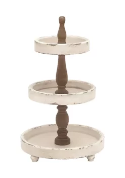 Deals ✔️ Farmhouse Wood Tiered Server by Monroe Lane ⌛