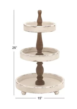 Deals ✔️ Farmhouse Wood Tiered Server by Monroe Lane ⌛ -Monroe Lane Sales Belk 5742