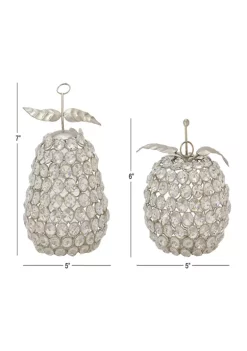 New ⌛ Glam Metal Sculpture - Set of 2 by Monroe Lane 🧨 -Monroe Lane Sales Belk 5764