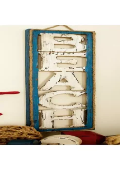 Coupon 🛒 Coastal Wood Wall Decor by Monroe Lane 🎁 -Monroe Lane Sales Belk 5767