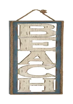 Coupon 🛒 Coastal Wood Wall Decor by Monroe Lane 🎁 -Monroe Lane Sales Belk 5770