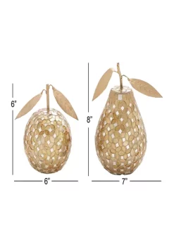 Coupon ⌛ Glam Metal Sculpture - Set of 2 by Monroe Lane 🔔 -Monroe Lane Sales Belk 5794