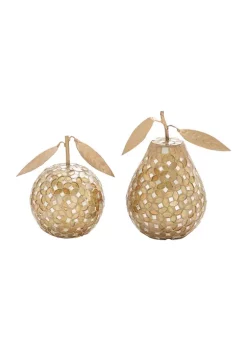 Coupon ⌛ Glam Metal Sculpture - Set of 2 by Monroe Lane 🔔 -Monroe Lane Sales Belk 5795