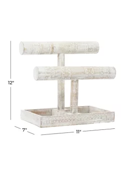 Promo 🔔 Coastal Mango Wood Jewelry Stand by Monroe Lane 🎁 -Monroe Lane Sales Belk 5870