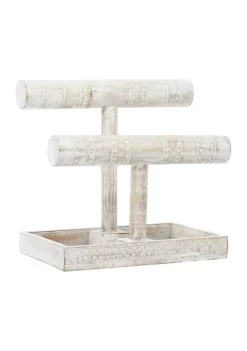Promo 🔔 Coastal Mango Wood Jewelry Stand by Monroe Lane 🎁 -Monroe Lane Sales Belk 5872