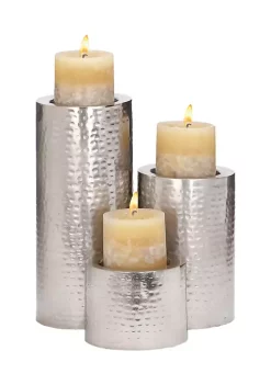 Hot Sale 🥰 Industrial Metal Candle Holder - Set of 3 by Monroe Lane ✔️