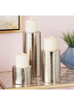 Hot Sale 🥰 Industrial Metal Candle Holder - Set of 3 by Monroe Lane ✔️ -Monroe Lane Sales Belk 5898