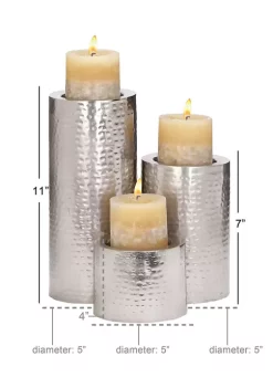 Hot Sale 🥰 Industrial Metal Candle Holder - Set of 3 by Monroe Lane ✔️ -Monroe Lane Sales Belk 5901