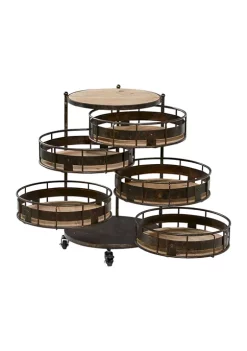 Best Pirce ⭐ Farmhouse Metal Storage Cart by Monroe Lane ⭐ -Monroe Lane Sales Belk 5925