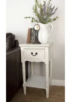 Buy ✨ Traditional Wood Accent Table by Monroe Lane 🎁 -Monroe Lane Sales Belk 5949
