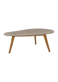 Discount 🛒 Modern Wood Outdoor Accent Table by Monroe Lane 🎉