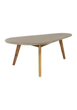 Discount 🛒 Modern Wood Outdoor Accent Table by Monroe Lane 🎉 -Monroe Lane Sales Belk 5954