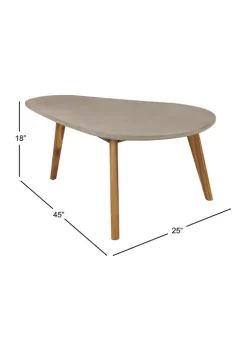 Discount 🛒 Modern Wood Outdoor Accent Table by Monroe Lane 🎉 -Monroe Lane Sales Belk 5955
