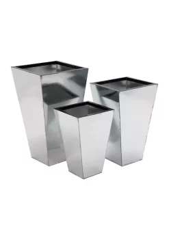 Cheap 🔥 Contemporary Metal Planter - Set of 3 by Monroe Lane 😉 -Monroe Lane Sales Belk 5970