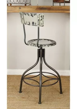 Cheap 🎁 Vintage Metal Bar Stool by Monroe Lane 🔔