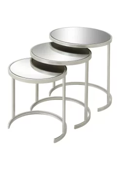 Discount 💯 Contemporary Metal Accent Table - Set of 3 by Monroe Lane 👏 -Monroe Lane Sales Belk 6021