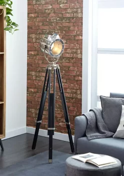Deals 💯 Industrial Wood Floor Lamp by Monroe Lane 🎉 -Monroe Lane Sales Belk 6022