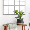 Top 10 🤩 Industrial Glass Wall Mirror by Monroe Lane ⭐