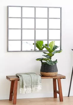 Top 10 🤩 Industrial Glass Wall Mirror by Monroe Lane ⭐ -Monroe Lane Sales Belk 6037