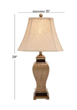 Top 10 😍 Rustic Polystone Table Lamp - Set of 2 by Monroe Lane 🧨 -Monroe Lane Sales Belk 6041