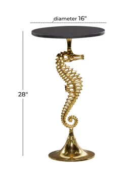 Wholesale 🧨 Coastal Aluminum Accent Table by Monroe Lane ✔️ -Monroe Lane Sales Belk 6105