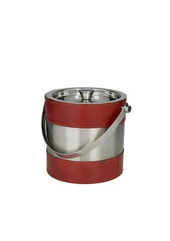 Cheap 😀 Modern Leather Ice Bucket by Monroe Lane 🔥
