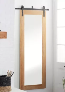 Coupon π Industrial Wood Wall Mirror by Monroe Lane β€οΈ