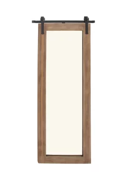 Coupon 👍 Industrial Wood Wall Mirror by Monroe Lane ❤️ -Monroe Lane Sales Belk 6123