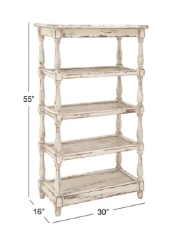 Coupon 🔥 Farmhouse Wood Shelving Unit by Monroe Lane 🎁 -Monroe Lane Sales Belk 6128