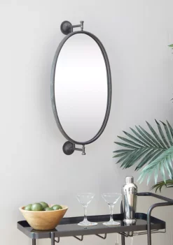 Hot Sale 💯 Industrial Wood Wall Mirror by Monroe Lane 💯 -Monroe Lane Sales Belk 6136