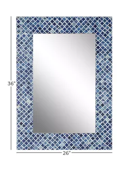 Buy ⭐ Contemporary Wood Wall Mirror by Monroe Lane 👍 -Monroe Lane Sales Belk 6167