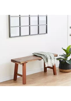 Cheap 🥰 Industrial Wood Bench by Monroe Lane ❤️