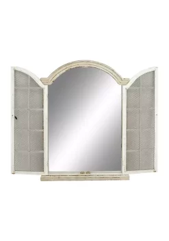 Outlet 👍 Vintage Wood Wall Mirror by Monroe Lane 🤩 -Monroe Lane Sales Belk 6189