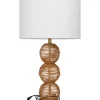 Outlet ⌛ Bohemian Wicker Table Lamp by Monroe Lane 💯