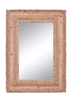 Flash Sale 🎁 Bohemian Wood Wall Mirror by Monroe Lane 🎁 -Monroe Lane Sales Belk 6203