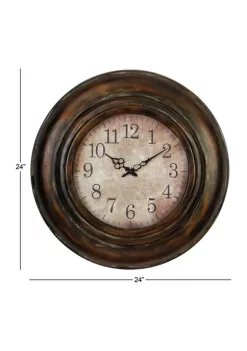 New 🎁 Rustic Metal Wall Clock by Monroe Lane 🛒 -Monroe Lane Sales Belk 622