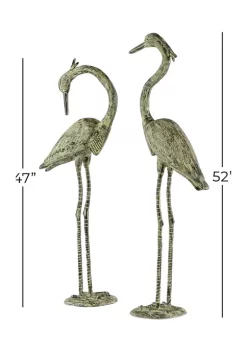 Promo 🧨 Coastal Aluminum Garden Sculpture - Set of 2 by Monroe Lane ✔️ -Monroe Lane Sales Belk 6228