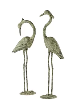 Promo 🧨 Coastal Aluminum Garden Sculpture - Set of 2 by Monroe Lane ✔️ -Monroe Lane Sales Belk 6230