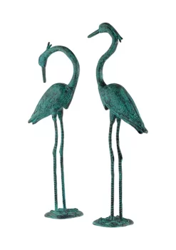 Promo 🧨 Coastal Aluminum Garden Sculpture - Set of 2 by Monroe Lane ✔️ -Monroe Lane Sales Belk 6231