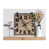 Best Sale ⭐ Industrial Wood Wall Clock by Monroe Lane 😉