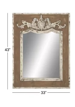 Deals 🎉 Rustic Wood Wall Mirror by Monroe Lane 🔥 -Monroe Lane Sales Belk 6261