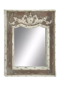 Deals 🎉 Rustic Wood Wall Mirror by Monroe Lane 🔥 -Monroe Lane Sales Belk 6262