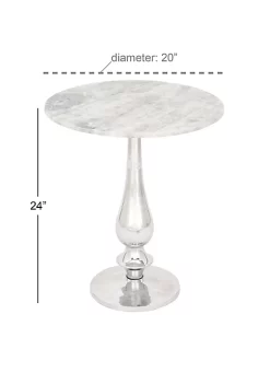 Best Sale ❤️ Utah Jazz Seattle Seahawks Toronto Blue Jays Eastern Kentucky Colonels Traditional Marble Accent Table by Monroe Lane 😍 -Monroe Lane Sales Belk 6267