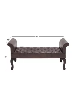 Wholesale 😍 Traditional Wood Bench by Monroe Lane ✔️ -Monroe Lane Sales Belk 6305