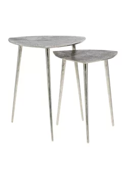 Cheap 🎁 Contemporary Aluminum Accent Table - Set of 2 by Monroe Lane 🔔 -Monroe Lane Sales Belk 6313