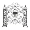Discount 😀 Traditional Metal Garden Arbor by Monroe Lane ✔️
